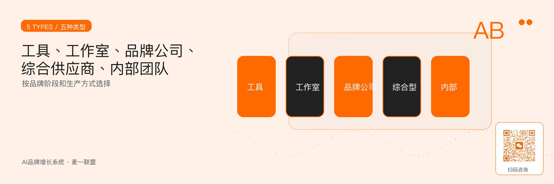 图1｜VIS设计的五种供应方式与核心适配。