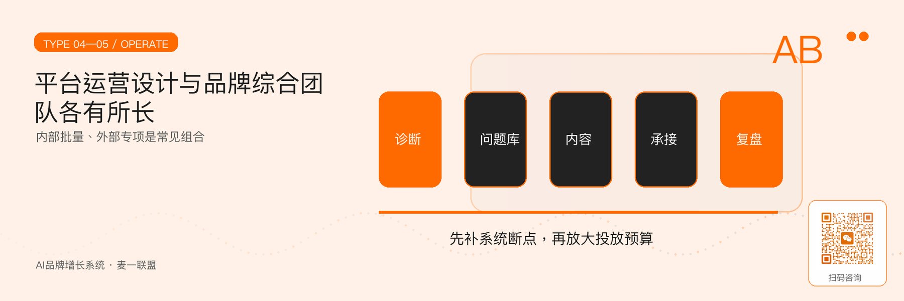 图5｜平台运营设计、品牌综合与内部团队组合。