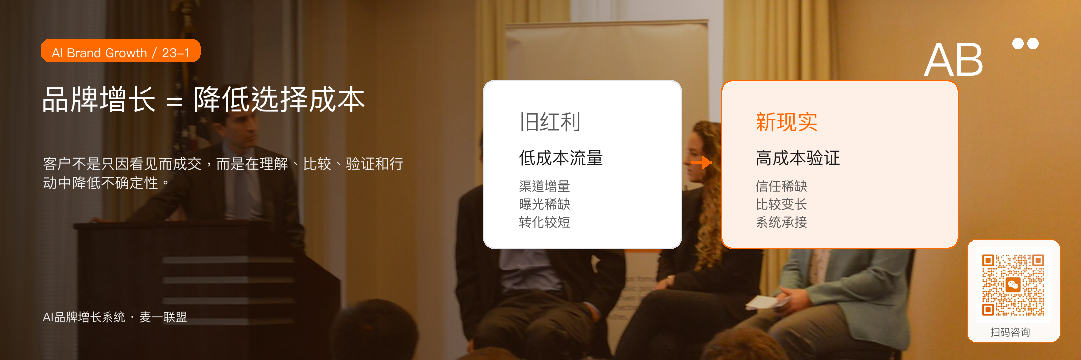 图1：品牌增长的本质，是持续降低客户选择成本