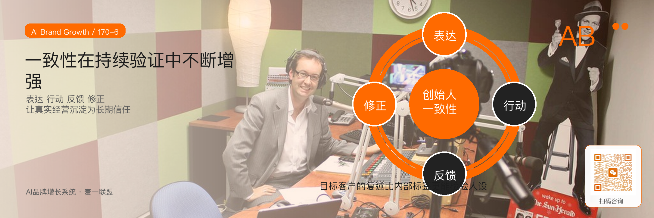 创始人IP的人设，不是包装
而是一致性 · 原文配图 7